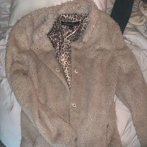 Kenneth cole faux fur coat